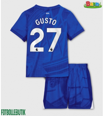 Chelsea Malo Gusto #27 Hemmaställ Barn 2025-26 Kortärmad (+ Korta byxor)